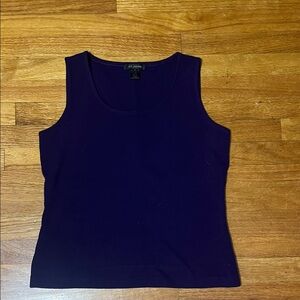 St. John Deep Purple Tank Top